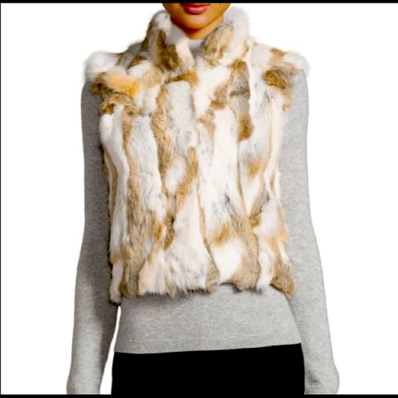 Genuine Rabbit Fur Crop Vest - Picture 1 of 8